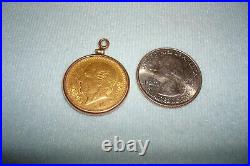 PENDANT 1907 Diez Pesos Mexican Gold Coin