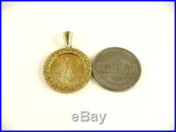 PENDANT 5 Dollar 2005 LIBERTY Gold Coin set in 14k Solid Gold New