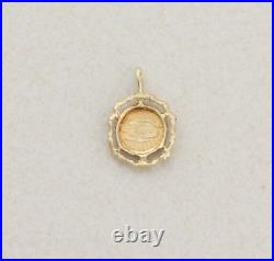 Pendant Only 14k Yellow Gold Liberty Coin Pendant