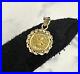 RARE_24k_My_Guardian_Angle_Bullion_Coin_999_14k_Gold_Rope_Pendant_Charm_Solid_01_bnq