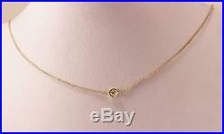 ROBERTO COIN 18K YELLOW GOLD 1-STATION 0.15ctw DIAMOND BY THE YARD NECKLACE