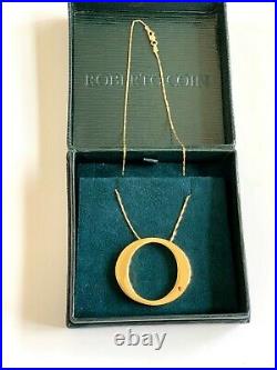 ROBERTO COIN 18K Yellow Gold Circle Pendant Necklace