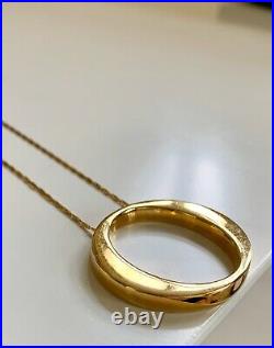 ROBERTO COIN 18K Yellow Gold Circle Pendant Necklace