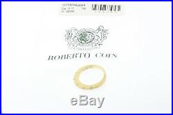 ROBERTO COIN 18k Yellow Gold. 17ct Round Diamond Tension Set Band Ring Size 6.5