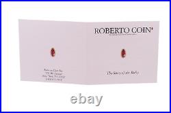 ROBERTO COIN 18k Yellow Gold 1 3/4 Flat Oval Hoop Earrings with Box & Pouches