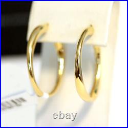 ROBERTO COIN NEW 18K Yellow Gold Hoop Earrings