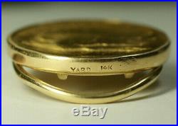 Raymond Yard 1907 High Relief Gaudens Double Eagle $20 Gold Coin 14K Money Clip