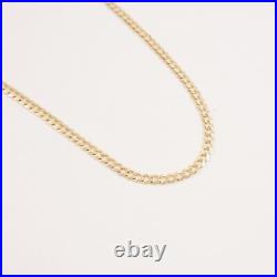 Real 14K Yellow Gold 4.67mm Curb Chain (24) with 1.25 50 Peso Coin Pendant