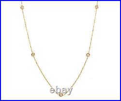 Roberto Coin 0.25ctw Diamond Station Necklace in 18K
