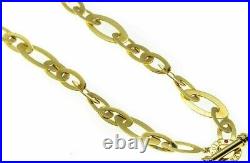 Roberto Coin 18K 750 Gold Chic & Shine Sapphire Toggle 18 Link Necklace