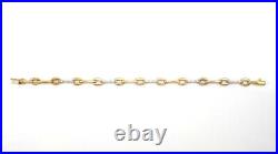 Roberto Coin 18K Yellow Gold 0.30ctw Diamond Bar Oval Link Tennis Bracelet LJF2