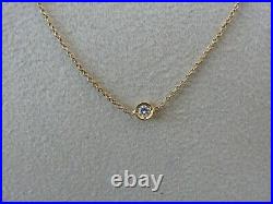 Roberto Coin 18K Yellow Gold 5 Diamond Stations Necklace 18 long