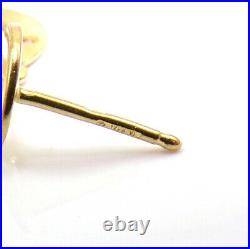 Roberto Coin 18K Yellow Gold Diamond Modernist Circle Dangle Drop Earrings LJG4