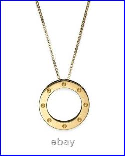 Roberto Coin 18K Yellow Gold Pois Moi Circle Pendant Necklace