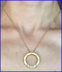 Roberto Coin 18K Yellow Gold Pois Moi Circle Pendant Necklace