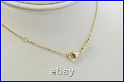 Roberto Coin 18K Yellow Gold Princess 7.9mm Flower Adjustable 18 Chain P-06735