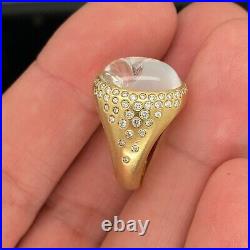 Roberto Coin 18K Yellow Gold Quartz & Diamond Ring $5700
