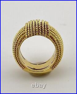 Roberto Coin 18K Yellow Gold Roman Barocco Rope Band Ring
