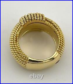 Roberto Coin 18K Yellow Gold Roman Barocco Rope Band Ring