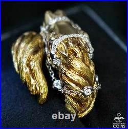 Roberto Coin 18K Yellow / White Gold & 0.32 CTW Diamond Horse Animalier Ring