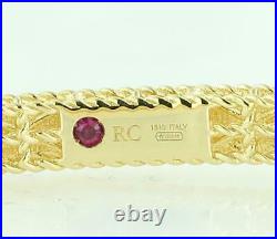 Roberto Coin 18K yellow Gold Symphony Barocco Princess bangle bracelet NEW $2700