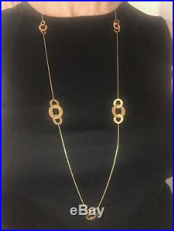 Roberto Coin 18K yellow gold round link 36in necklace