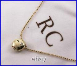 Roberto Coin 18k Gold Diamond Black Enamel Wink Smiley Emoji Necklace Pendant
