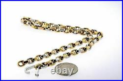 Roberto Coin 18k Necklace Chain Yellow Gold 18 Two Tone Link $12,200