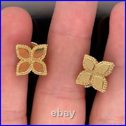 Roberto Coin 18k Princess Flower Earrings New $1450