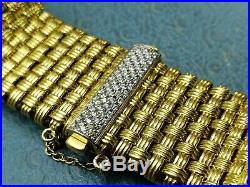 Roberto Coin 18k Y. Gold Diamond Bracelet Heavier Version- lowest price on Ebay