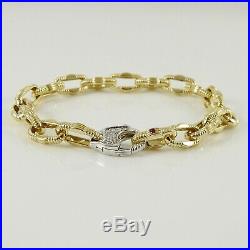 Roberto Coin 18k Yellow Gold. 19tcw 7 Appassionata Chain Link Bracelet-small