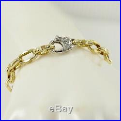 Roberto Coin 18k Yellow Gold. 19tcw 7 Appassionata Chain Link Bracelet-small