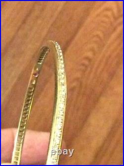 Roberto Coin 18k Yellow Gold 2.00ct Diamond Bangle Bracelet Retail $6,900