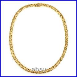Roberto Coin 18k Yellow Gold 6mm Silk Weave Flex Style Necklace LIQUIDATION
