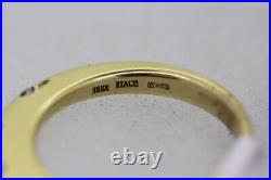 Roberto Coin 18k Yellow Gold Diamond Band Ring Size 6.5 (10050067-3)