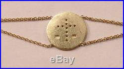 Roberto Coin 18k Yellow Gold Diamond Cross Disc Chain Bracelet