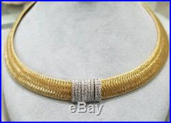 Roberto Coin 18k Yellow Gold Diamond Primavera Bracelet MINT 7 inch Pouch