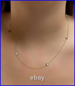 Roberto Coin 18k Yellow Gold Diamond Seven Station Necklace New $1340