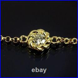 Roberto Coin 18k Yellow Gold Diamond Station Barocco Necklace 18