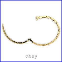 Roberto Coin 18k Yellow Gold + Diamonds Slim Chiodo Bangle Bracelet Sz M 6.25