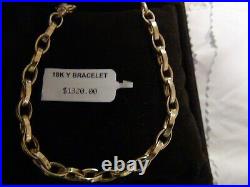 Roberto Coin 18k Yellow Gold Flat Oval-link Chain Bracelet