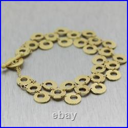 Roberto Coin 18k Yellow Gold Long Circle Drop Bracelet
