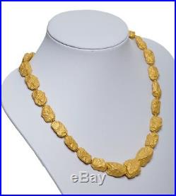 Roberto Coin 18k Yellow Gold Nugget Necklace
