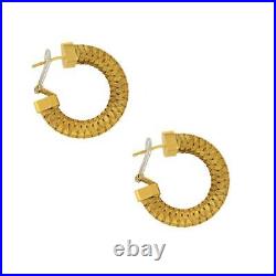 Roberto Coin 18k Yellow Gold Woven Hoop Earrings