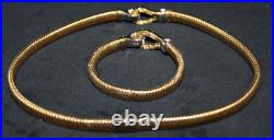 Roberto Coin 18kt Italian Yellow Gold Diamond Collar Necklace & Bracelet Set