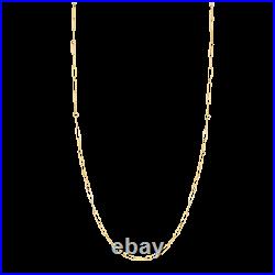Roberto Coin 18kt yellow gold small paper clip 17 chain