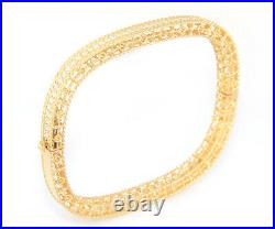Roberto Coin 1.00ctw Diamond Princess Bangle Bracelet in 18K with Box