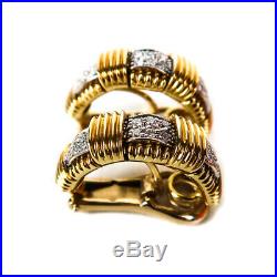 Roberto Coin Appassionata Diamond Necklace & Earrings Set 18K Gold
