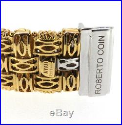 Roberto Coin Appassionata Two Tone 18k Yellow Gold Diamond Bracelet $13,000