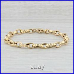 Roberto Coin Cable Chain Bracelet 18k Yellow Gold 7 5.2mm Ruby